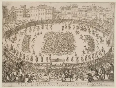 Kärlekens krig – Infanteridivisionernas strid av Jacques Callot