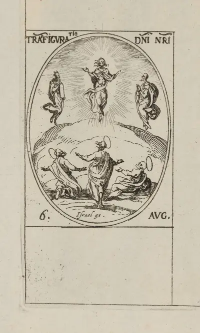 Herrens förklaring. 6 augusti av Jacques Callot