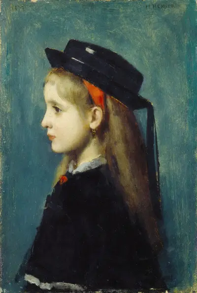 Alsatian Girl av Jean-Jacques Henner