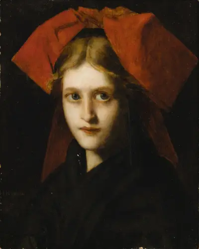 Ung kvinna från Alsace av Jean-Jacques Henner