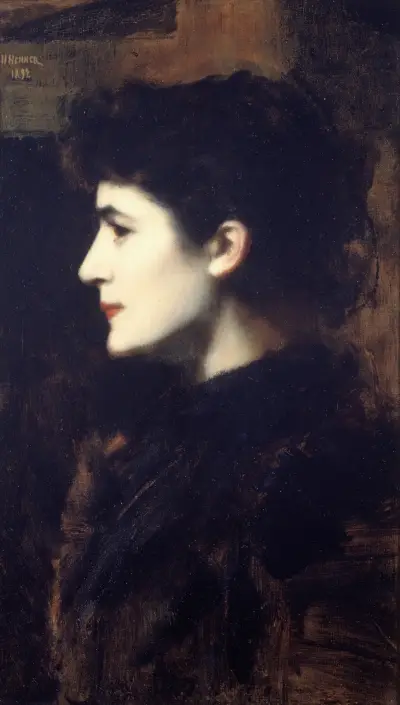Eugénie-Marie Gadiffet-Caillard, kallad Germaine Dawis av Jean-Jacques Henner