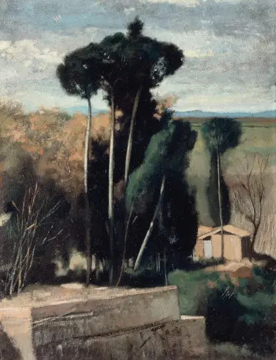 Paysage d’Italie av Jean-Jacques Henner