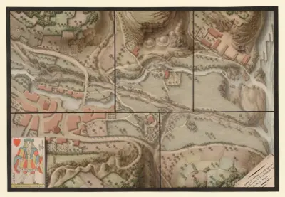 Carte géométrique, ou est representé par le lavis les localités et les accidents du terrein von Jean Jacques Lequeu