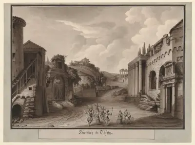 Teaterdekoration av Jean Jacques Lequeu
