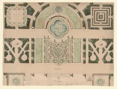 Dessin d’un bosquet av Jean Jacques Lequeu