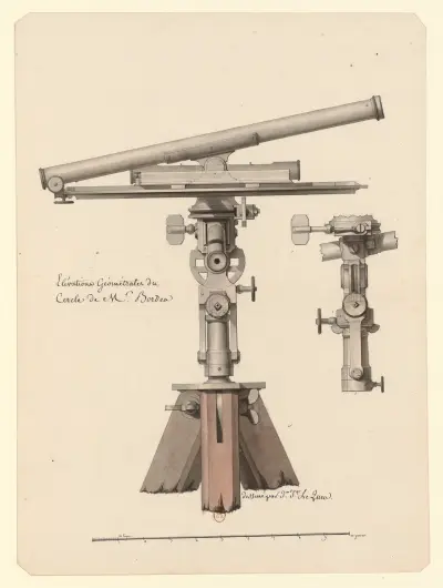 Elévations géométrales du cercle de Mr. Bordea von Jean Jacques Lequeu