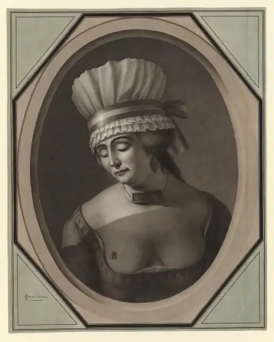 Femme suranée av Jean Jacques Lequeu