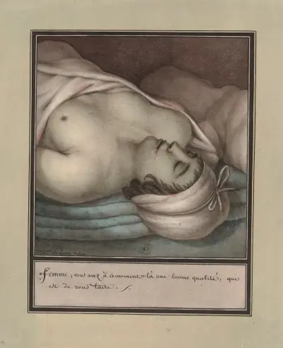 Femme ; vous avez à ce moment-là une bonne qualité, qui est de vous taire von Jean Jacques Lequeu