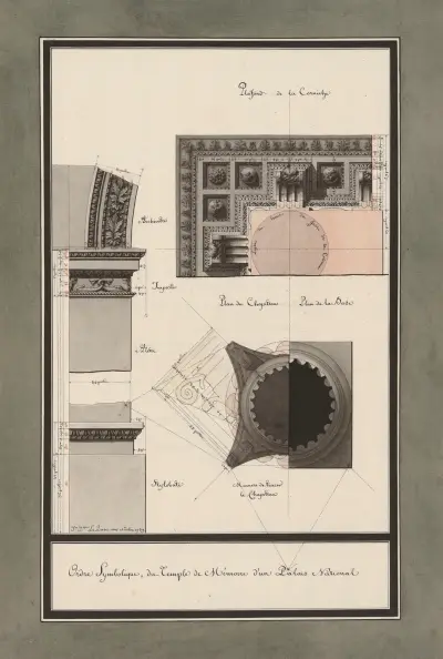 Ordre symbolique, du Temple de Mémoire d’un Palais National von Jean Jacques Lequeu