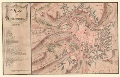 Plan de Luxembourg av Jean Jacques Lequeu