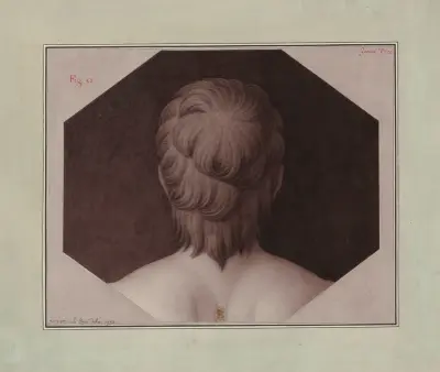 Tête, vue de dos von Jean Jacques Lequeu