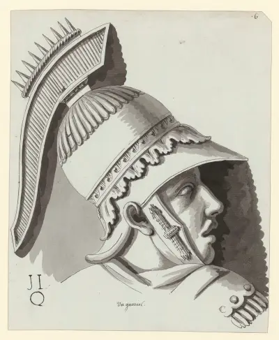 En krigare av Jean Jacques Lequeu