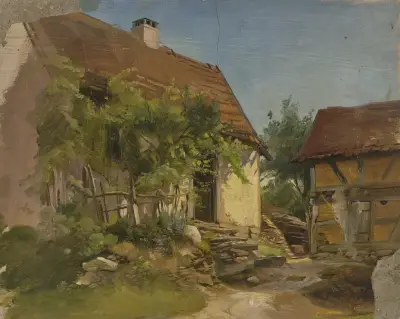 Farm house. av Jakob Becker