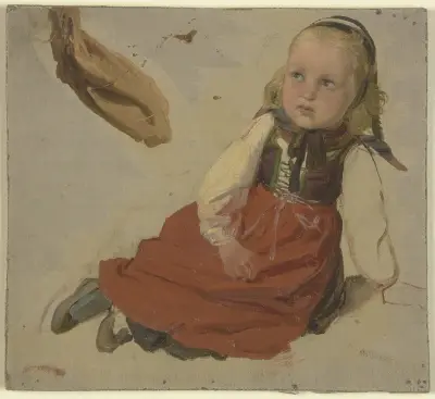 Liten bondedotter 3 av Jakob Becker