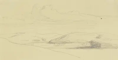 Bergslandskap av Jakob Becker