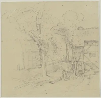 Del av en bondgård av Jakob Becker