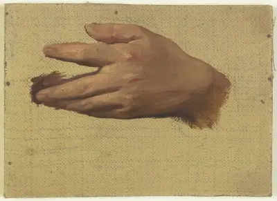 Studie av en hand av Jakob Becker