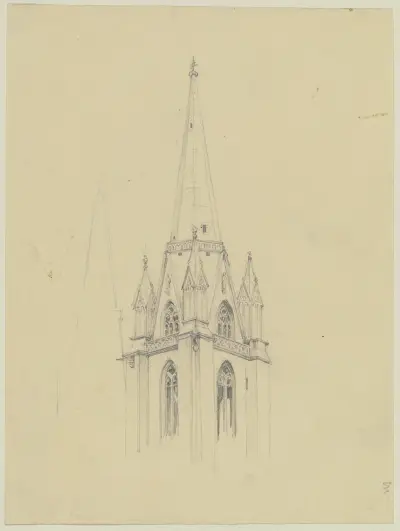 Elisabethkyrkans torn i Marburg av Jakob Becker
