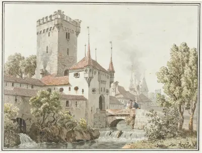 Bern, Golatenmattgasstor av Johann Jakob Biedermann