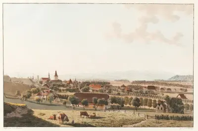 Bern, von Nordwesten av Johann Jakob Biedermann