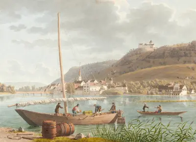 Stein am Rhein, von Südosten av Johann Jakob Biedermann