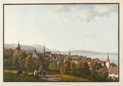 Zug, von Norden av Johann Jakob Biedermann