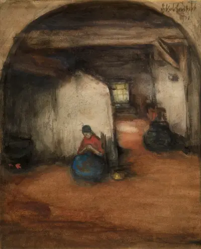 Interior, 1900 av Jakob Smits