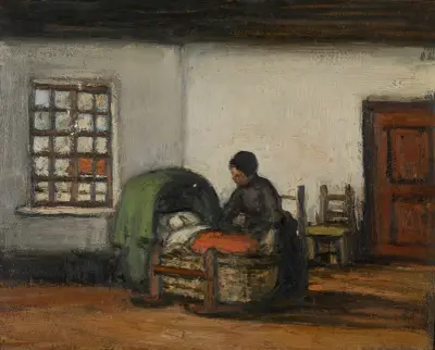 Interior with Cradle av Jakob Smits