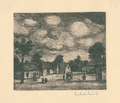 Landschap met grote von Jakob Smits
