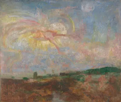 Adam and Eve Expelled from Paradise av James Ensor