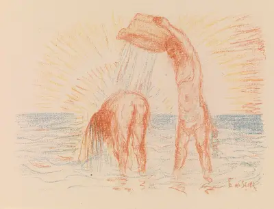 The Baptism of Christ av James Ensor