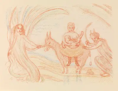 The Flight into Egypt av James Ensor