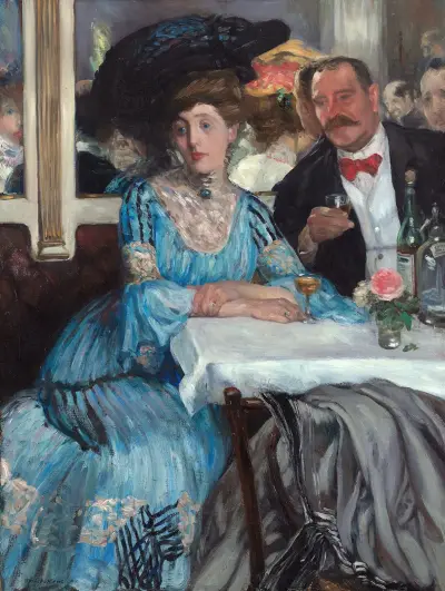 At Mouquin’s av William James Glackens