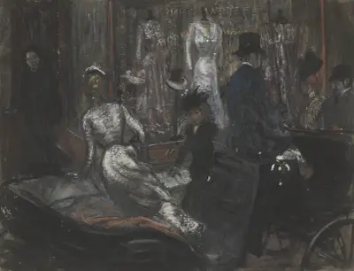At the Milliner’s von William James Glackens
