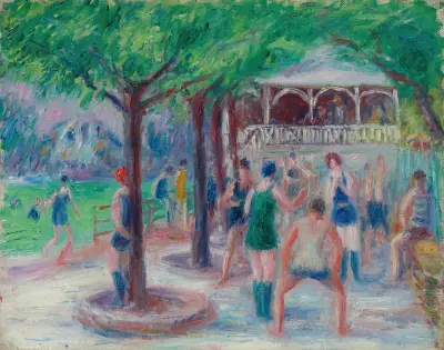 Badande lek, studie nr 2 av William James Glackens