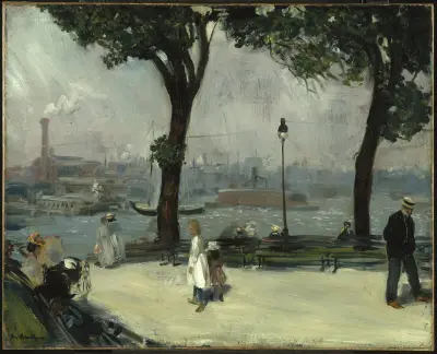 East River Park av William James Glackens
