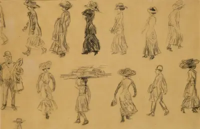 Figurskisser nr 2 av William James Glackens
