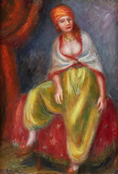 Flicka i orientisk dräkt av William James Glackens