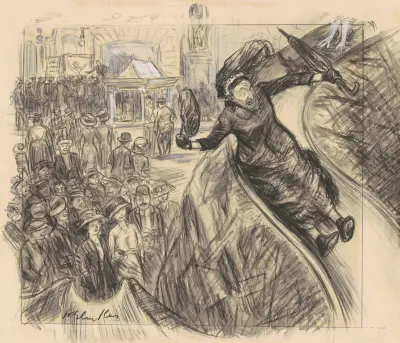 I Went Down that There Slide Faster than the Empire State Express av William James Glackens