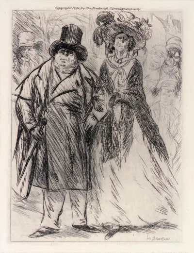 Monsieur and Madame Mollet av William James Glackens