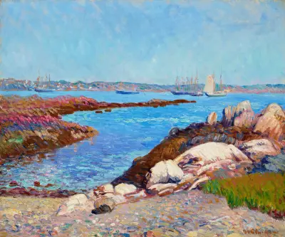 Portsmouth Harbor, New Hampshire av William James Glackens
