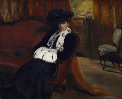 Ermine-muffen av William James Glackens