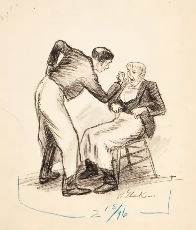 Servitörernas slagsmål av William James Glackens