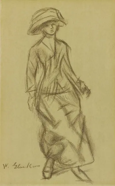 Woman Walking von William James Glackens