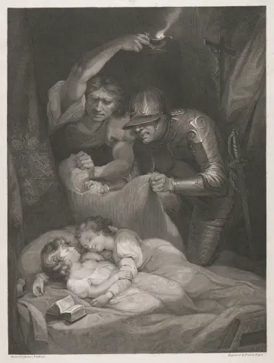 King Richard the Third; Act IV, Scene III (The Murder of the Princes in the Tower) av James Northcote