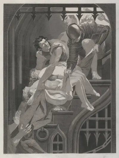 Richard III; Act IV, Scene III, Tower of London av James Northcote