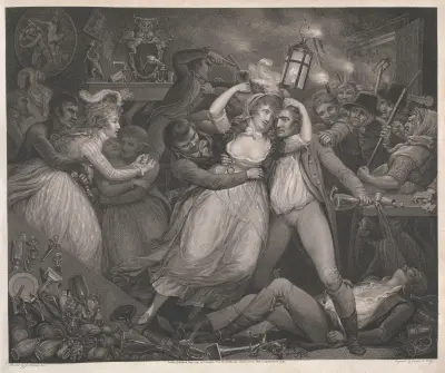 The Wanton Revelling with her Companions av James Northcote