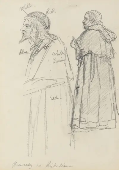 Macready jako Richelieu, 1850 – Nr. 1, James Sant