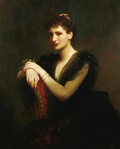 Portrait Of A Seated Lady av James Sant