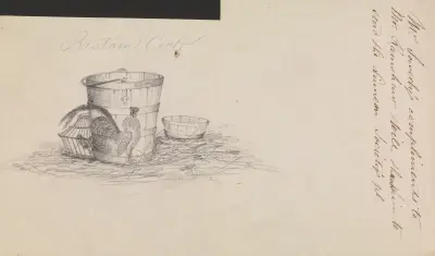 Bantam-tupp och mjölkhinkar av James Sowerby